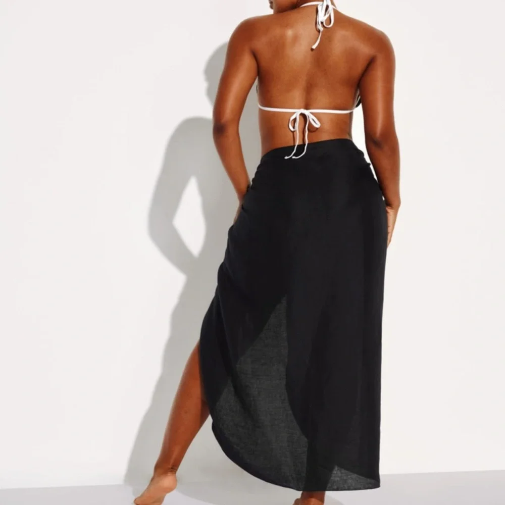 Knix Crinkle Linen Sarong Size M/L NWT - Picture 2 of 5